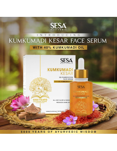Suero Facial Kumkumadi SESA 30ml - Hidratante y Antienvejecimiento