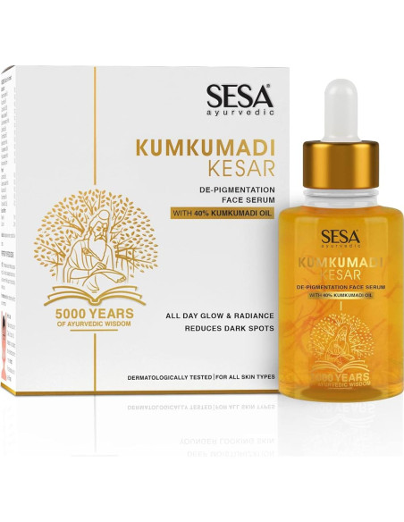 Suero Facial Kumkumadi SESA 30ml - Hidratante y Antienvejecimiento