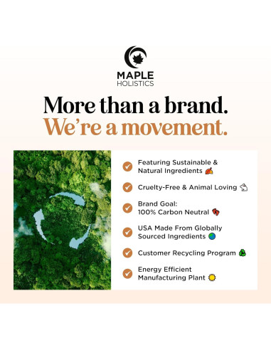 Aceite de Argán Orgánico Maple Holistics 118 ml - Hidratante Piel y Cabello