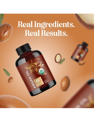 Aceite de Argán Orgánico Maple Holistics 118 ml - Hidratante Piel y Cabello