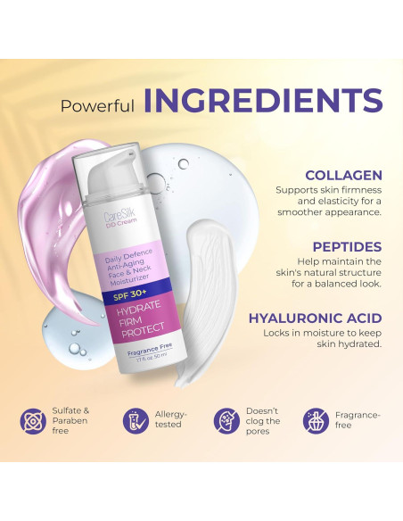 Crema Hidratante Facial DD Caresilk SPF 30 - 50 ml