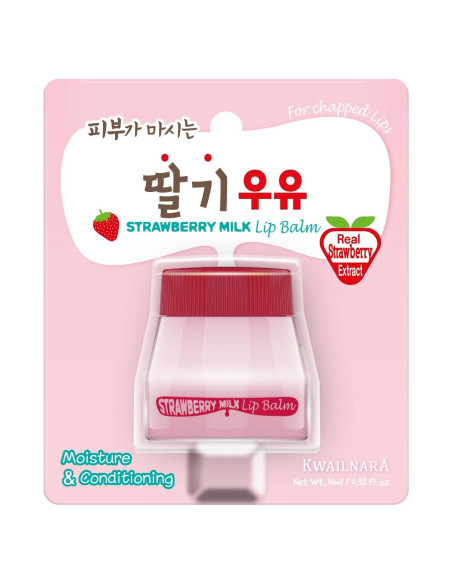 Bálsamo Labial WELCOS Kwailnara Fresa 10 ml Hidratante Bálsamo Labial WELCOS Kwailnara Fresa 10 ml Hidratante