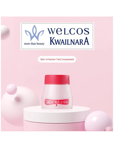 Bálsamo Labial WELCOS Kwailnara Fresa 10 ml Hidratante