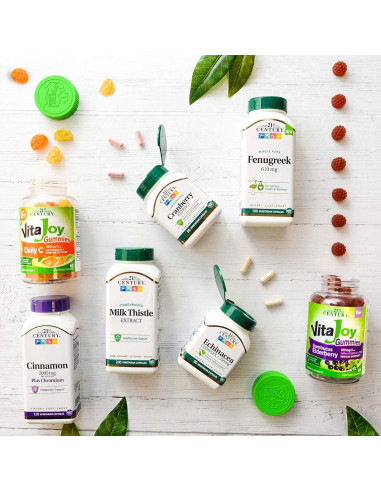 Extracto de Cardo Mariano 21st Century 200 Cápsulas Veganas