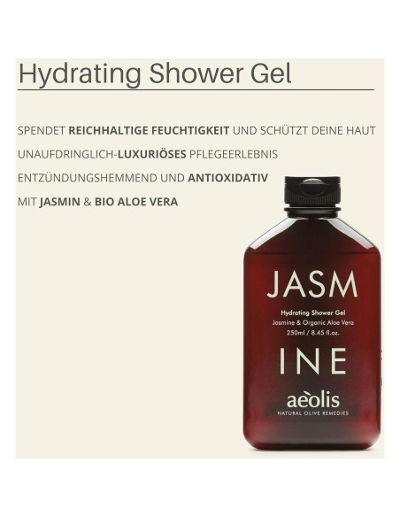 Gel de Ducha AEOLIS Jazmín y Aloe Vera 270 ml - Cuidado Natural Gel de Ducha AEOLIS Jazmín y Aloe Vera 270 ml - Cuidado Natural