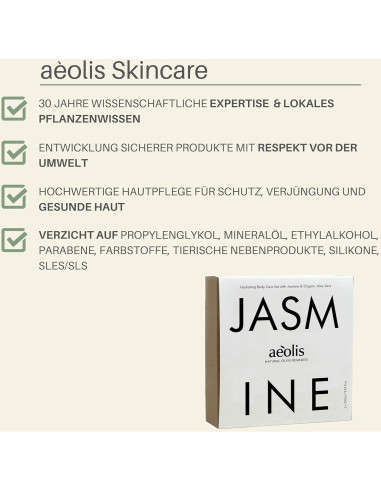 Gel de Ducha AEOLIS Jazmín y Aloe Vera 270 ml - Cuidado Natural