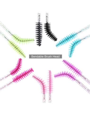 300 Varitas desechables Tbestmax para pestañas y cejas