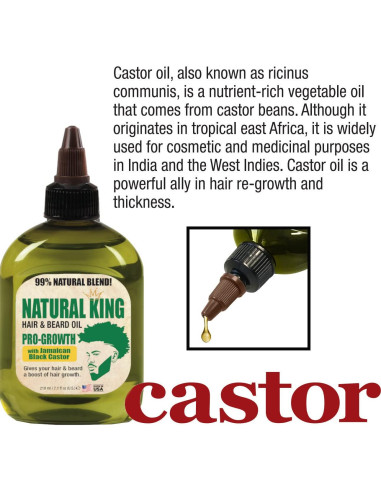 Aceite Pro-Crecimiento para Cabello y Barba SFC Natural 200g