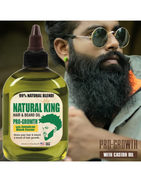 Aceite Pro-Crecimiento para Cabello y Barba SFC Natural 200g