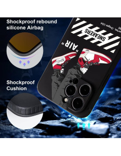 Funda TPU Negra para iPhone 12 - Estilo Urbano y Deportivo 2