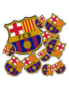Calcomanía FC Barcelona Desierto Cactus 21.6x27.9cm Vinilo