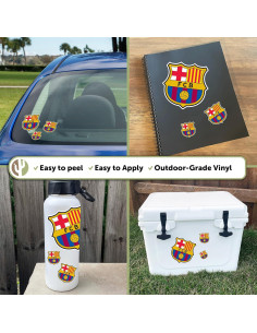 Calcomanía FC Barcelona Desierto Cactus 21.6x27.9cm Vinilo 2