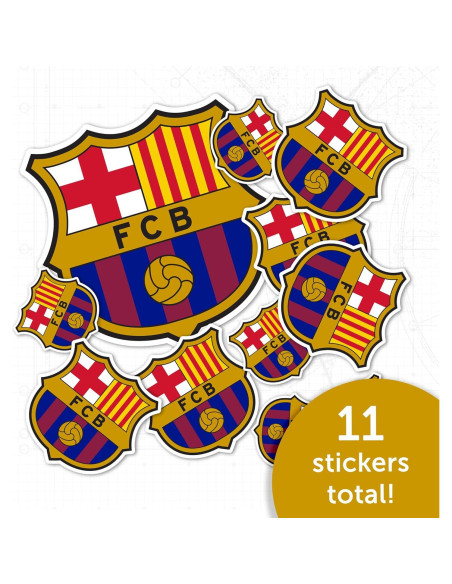 Calcomanía FC Barcelona Desierto Cactus 21.6x27.9cm Vinilo