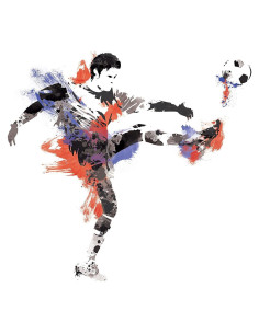 Calcomanías de Pared RoomMates RMK2490GM Fútbol Masculino 22 Piezas