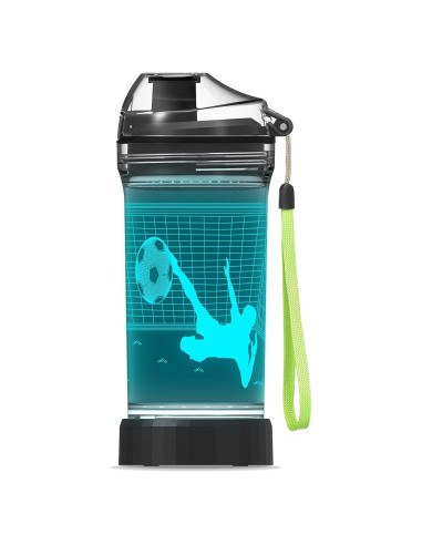 Botella de Agua Iluminada 3D YuanDian Fútbol 414ml BPA Libre