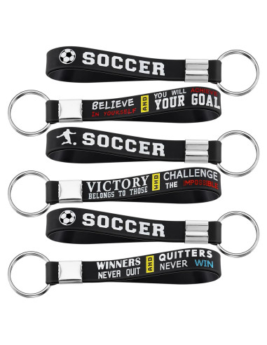 Llavero de Fútbol MTLEE 12 Pcs con Citas Motivacionales