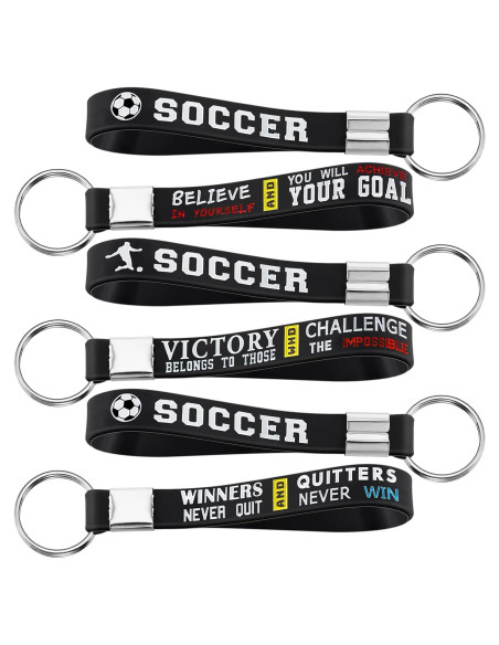 Llavero de Fútbol MTLEE 12 Pcs con Citas Motivacionales
