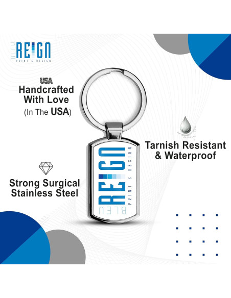 Llavero de Metal Personalizado BRGiftShop 5.08 cm Bandera España Llavero de Metal Personalizado BRGiftShop 5.08 cm Bandera España