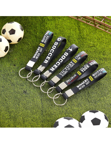 Llavero de Fútbol MTLEE 12 Pcs con Citas Motivacionales