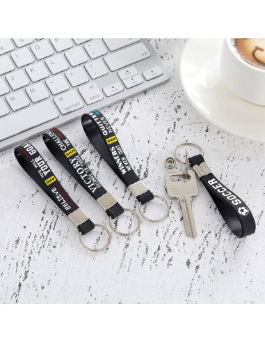 Llavero de Fútbol MTLEE 12 Pcs con Citas Motivacionales