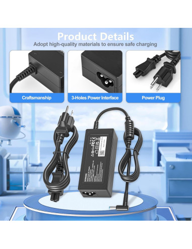 Cargador de 65W DONGNI para HP Pavilion x360 y Zbook