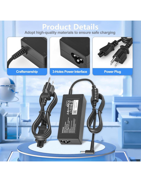 Cargador de 65W DONGNI para HP Pavilion x360 y Zbook
