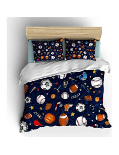 Conjunto de Edredón Deportivo SHOMPE Individual 173x224 cm 2