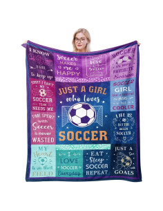 Manta de Fútbol Solzien 127x152 cm Franela Suave Regalo