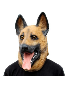 Máscara de Cabeza de Perro Pastor Alemán CreepyParty
