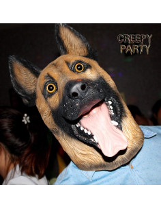 Máscara de Cabeza de Perro Pastor Alemán CreepyParty 2