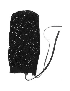 Máscara de Malla Negra Completa Hosfairy para Halloween y Fiestas 2