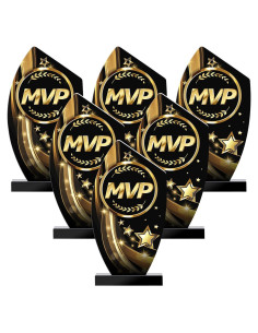 Trofeo MVP Acrílico Loetere 19.5 cm - Paquete de 6