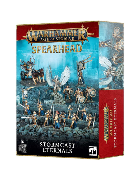 Warhammer Edad de Sigmar - Vanguardia Eternos de Stormcast - 16 Miniaturas Warhammer Edad de Sigmar - Vanguardia Eternos de Stormcast - 16 Miniaturas