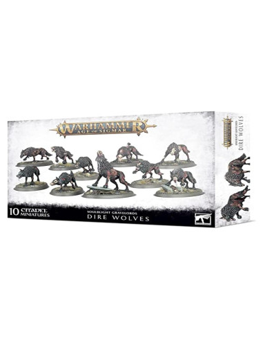 Warhammer Age of Sigmar Games Workshop Lobos Dire 9 unidades