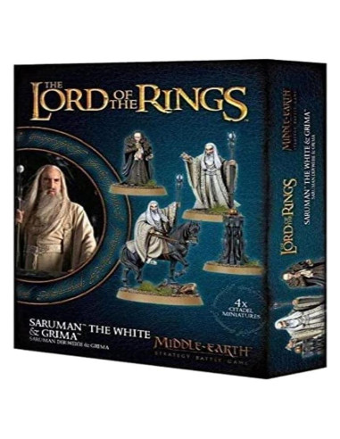 Miniaturas Warhammer Tierra Media Saruman y Grima Games Workshop