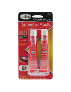 Cemento Plástico Testors 3509C - Paquete de Valor con 4 Puntas