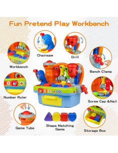 Woby Banco de Trabajo Musical para Niños con Herramientas 2