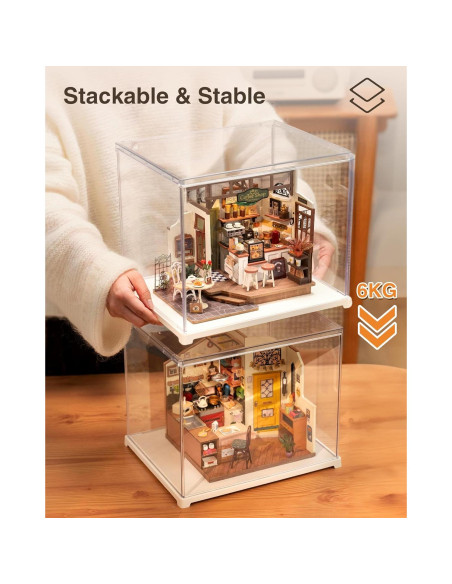 Caja de Exhibición Acrílica Rowood 28.7x23.6x24.4 cm