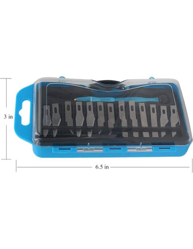 Juego de cuchillos de manualidades Miular con 13 hojas de repuesto