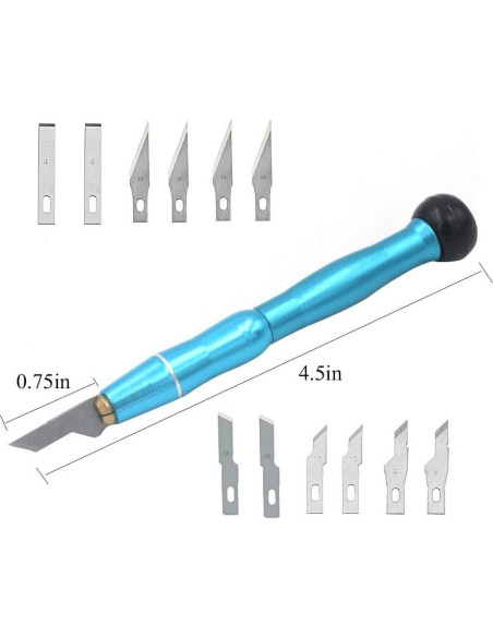 Juego de cuchillos de manualidades Miular con 13 hojas de repuesto