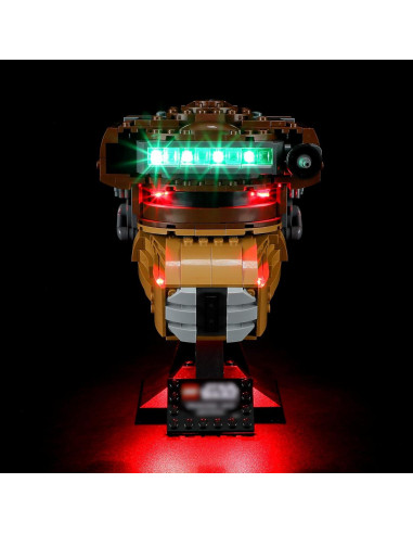Kit de Luz LED YEABRICKS para Lego 75351 Casco Leia Boushh