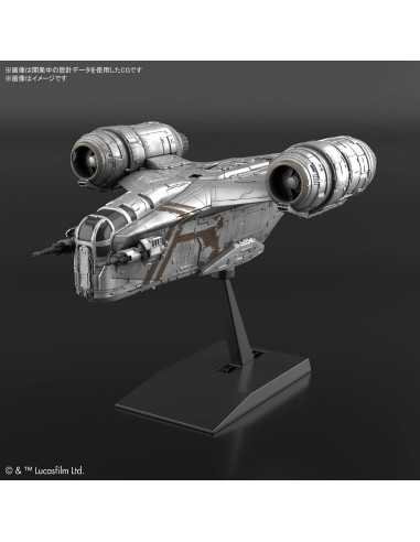 Modelo Razor Crest Bandai 15.2x2.5x11.4cm Star Wars