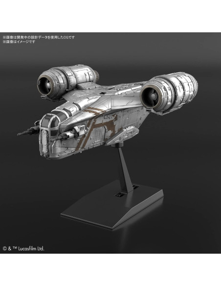 Modelo Razor Crest Bandai 15.2x2.5x11.4cm Star Wars