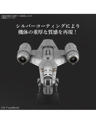 Modelo Razor Crest Bandai 15.2x2.5x11.4cm Star Wars