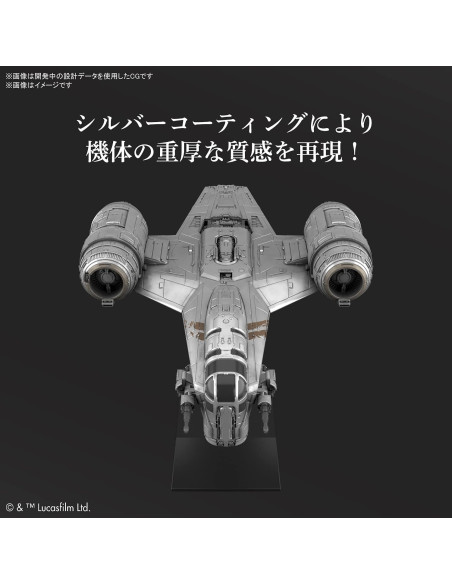 Modelo Razor Crest Bandai 15.2x2.5x11.4cm Star Wars