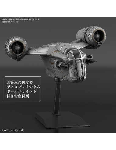 Modelo Razor Crest Bandai 15.2x2.5x11.4cm Star Wars