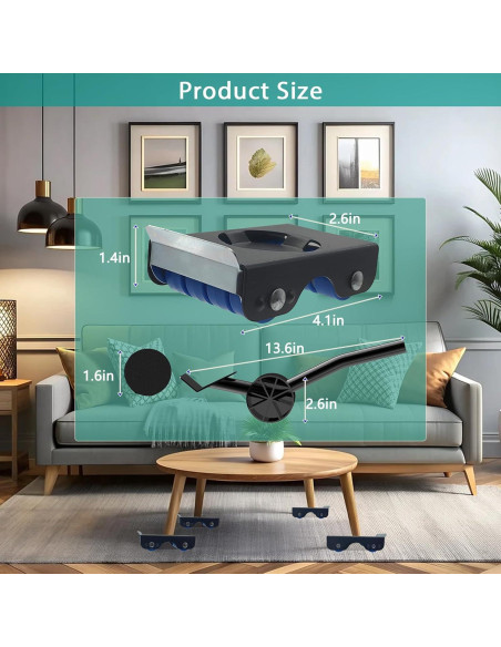 Deslizadores de Muebles WVIOUOPU con 8 Ruedas 340 kg