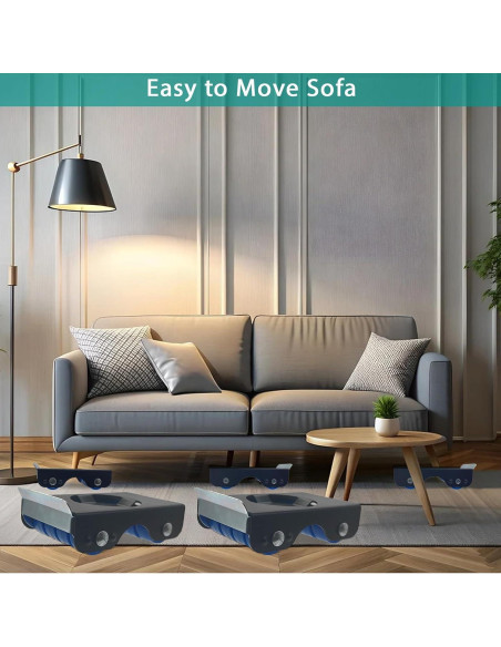 Deslizadores de Muebles WVIOUOPU con 8 Ruedas 340 kg