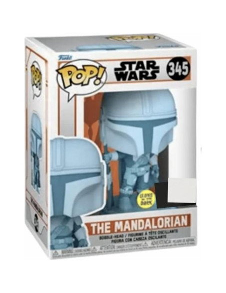 Funko Pop Holograma El Mandaloriano Brilla en la Oscuridad