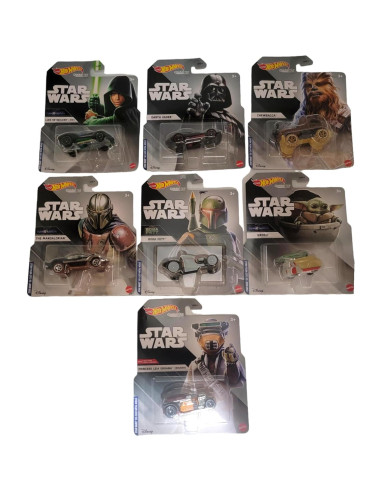 Hot Wheels Star Wars - Set Completo 7 Autos 1:64 Mattel